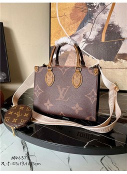 Lou.is Vui.tton ONTHEGO PM Monogram and Monogram Reverse coated canvas M46373 High